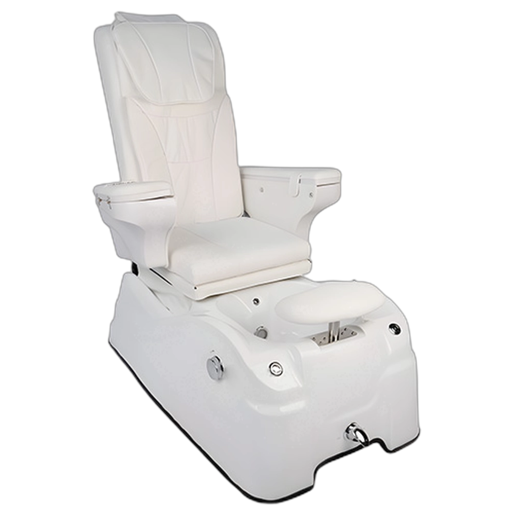 *TRITON Pedicure Spa Chair - White with White Upholstery