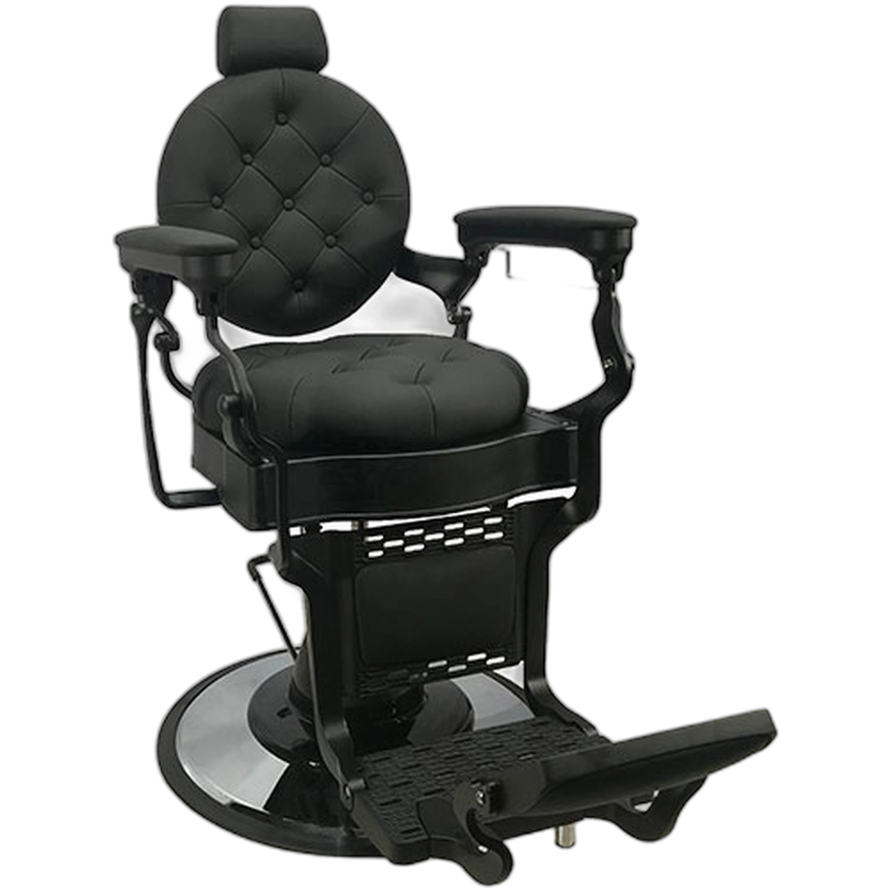 CALICO JACK Barber Chair - Black Frame (Black Leather)