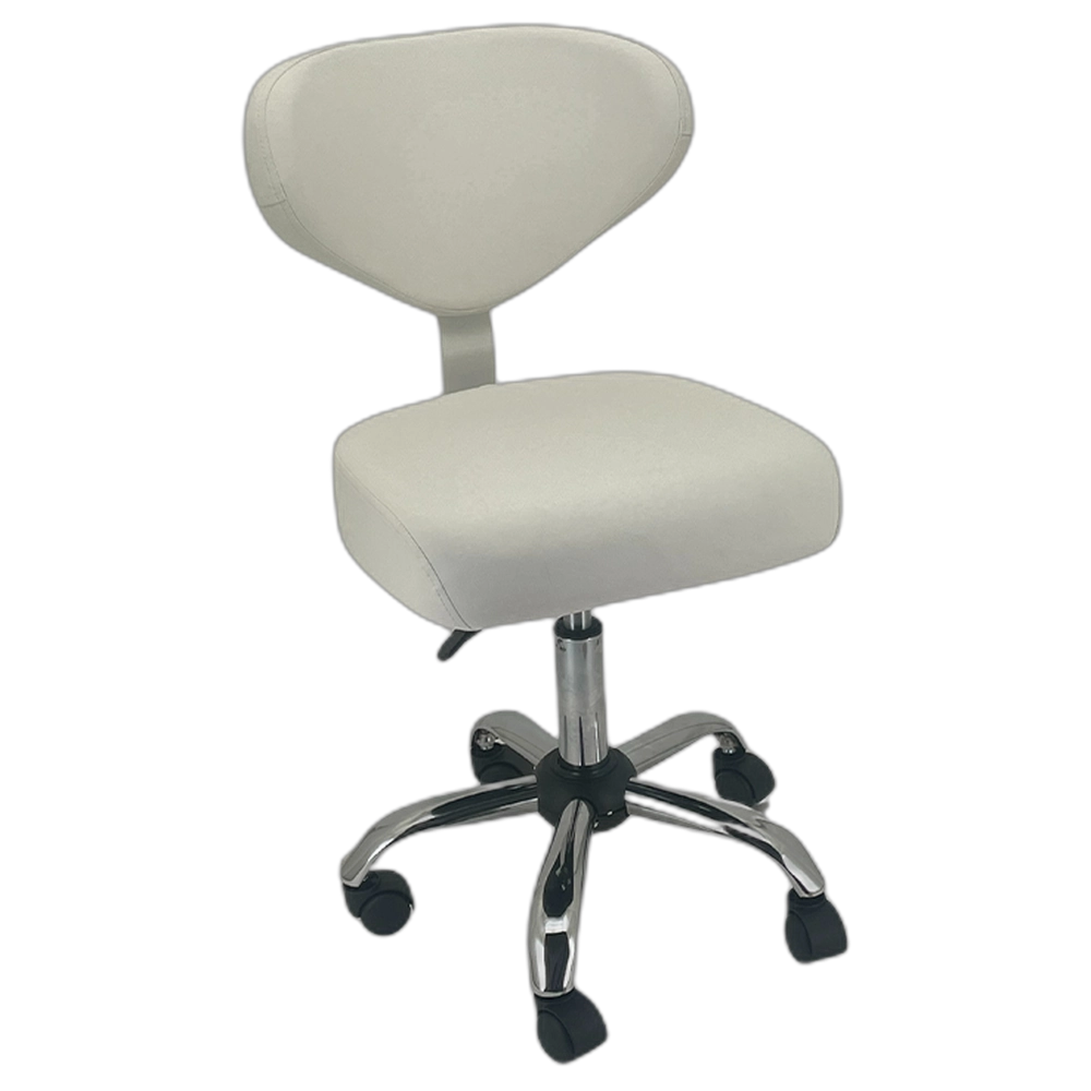 FLIGHT Stool (Curve Back) - White