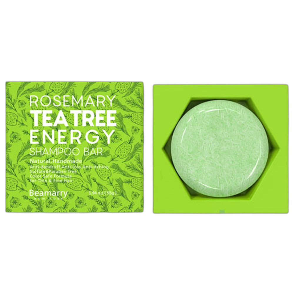 ***BEAMARRY Rosemary Tea Tree Energy Shampoo Bar 55g