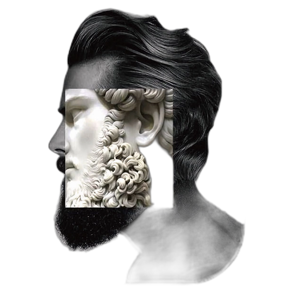 Cutting Cape Barber - Sculpture Face (CP53916)