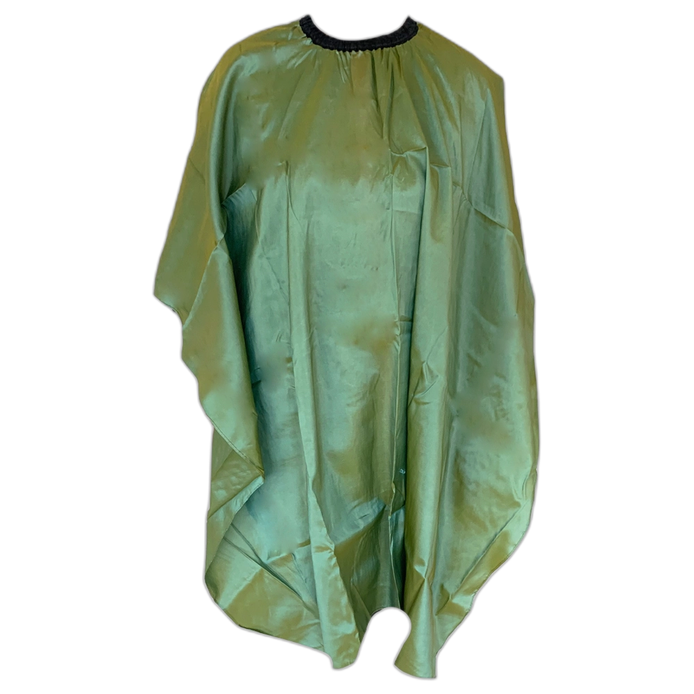 ***Cutting Cape - Satin-Green Ass with Slide Clip(CP80339)