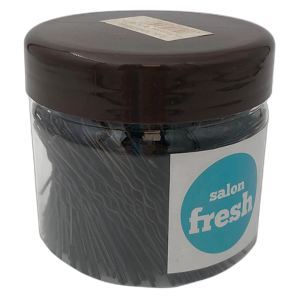 Hair Setting Pins Wavy 65mm - Brown (250gm Tub) Salon FRESH