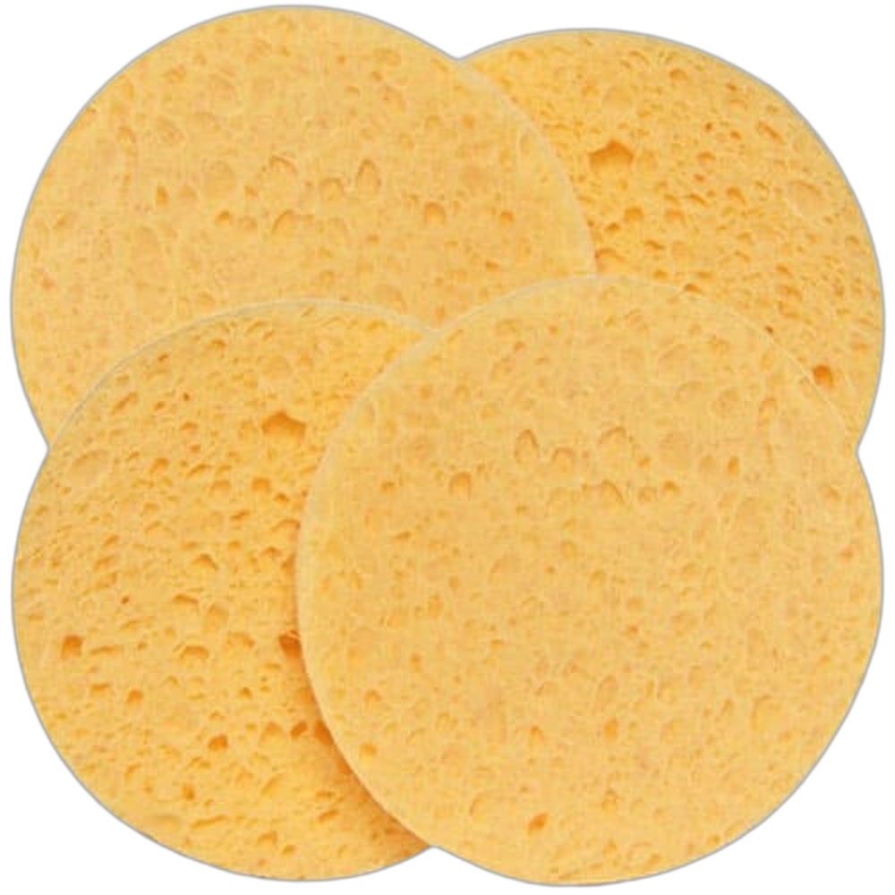 Cellulose Facial Sponges - pack of 4