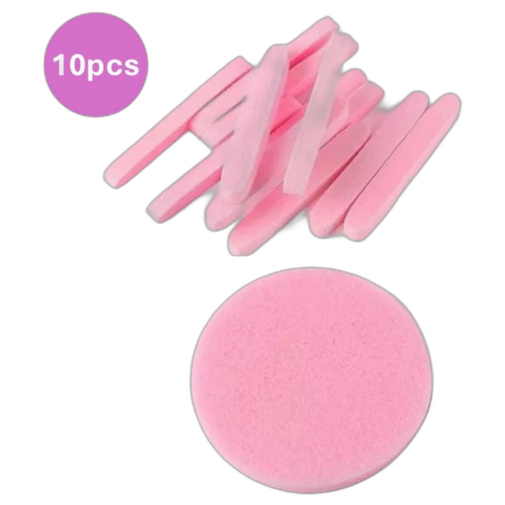 Facial Sponges Pk10 Ultra Thick - 87mm x13mm - Pink
