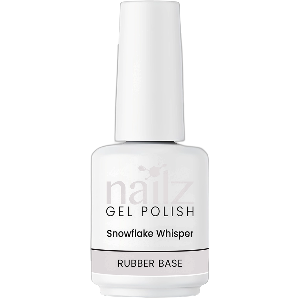 Nailz Gel Polish 15ml Rubber Base Gel - Snowflake Whisper