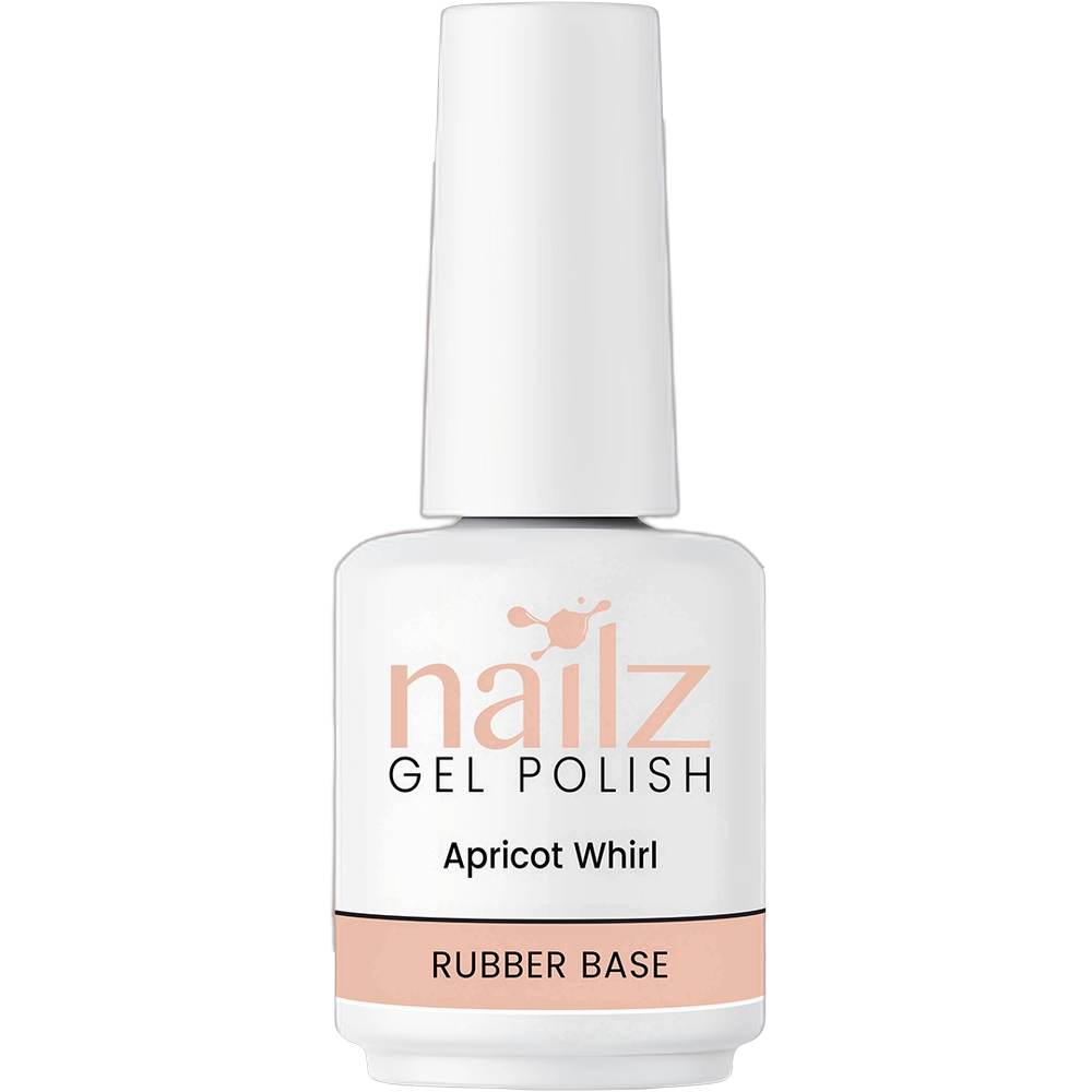 Nailz Gel Polish 15ml Rubber Base Gel - Apricot Whirl