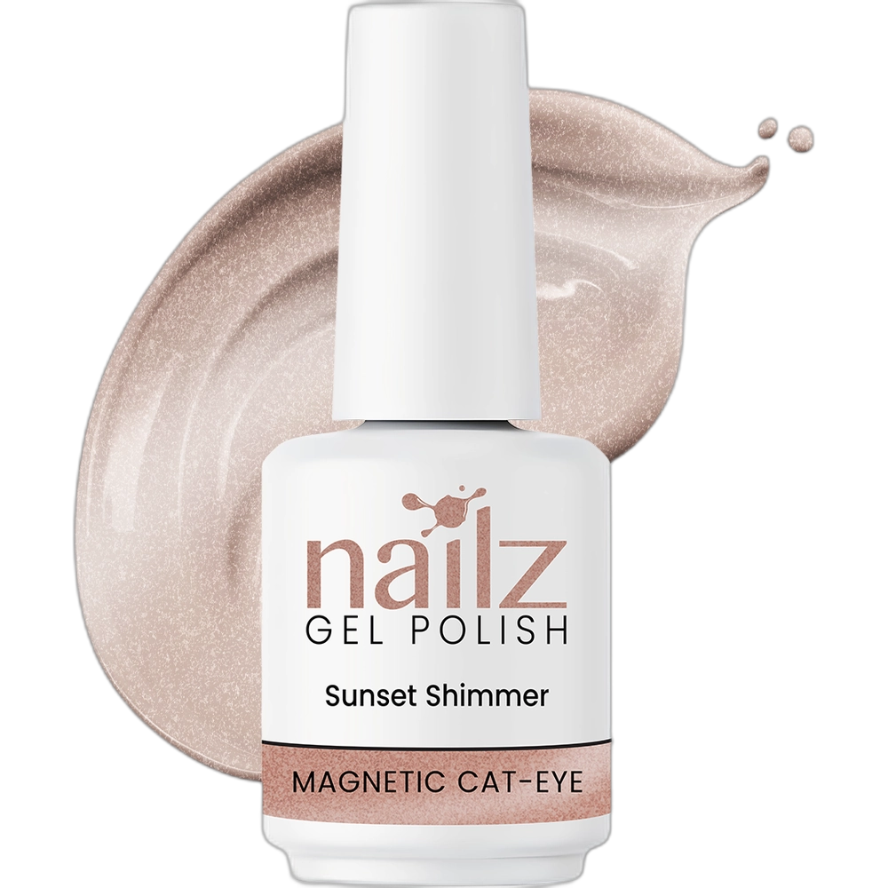 NAILZ Gel Polish 15ml Magnetic Cat Eye- Sunset Shimmer