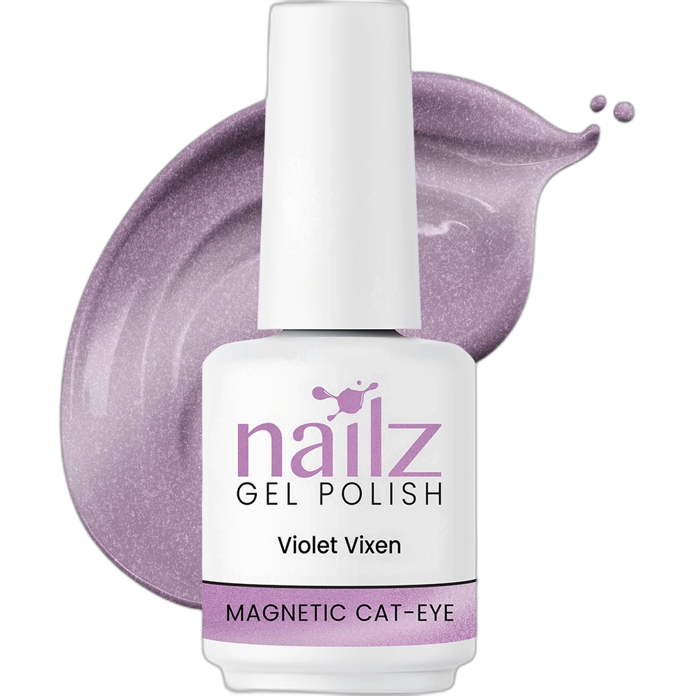 NAILZ Gel Polish 15ml Magnetic Cat Eye- Violet Vixen