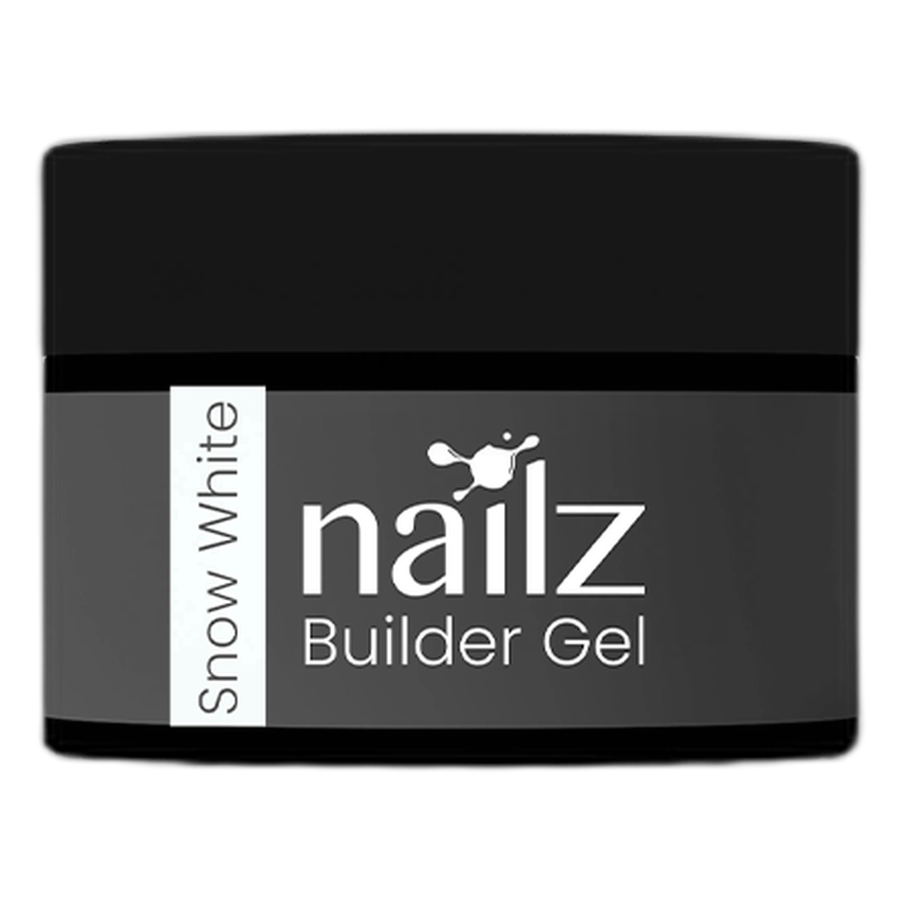 Nailz UV Builder Gel 30g Medium Self Levelling - Snow White