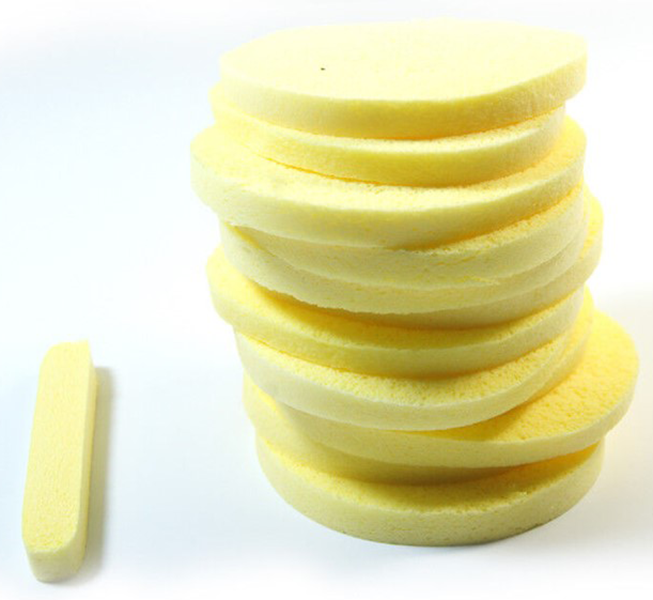 Facial Sponges - Loose pack 100pcs - Yellow (Shop Soiled)