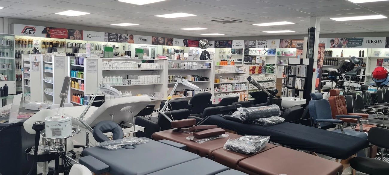 Inside Hands Down Stikland showroom: salon furniture, treatment beds and professional products