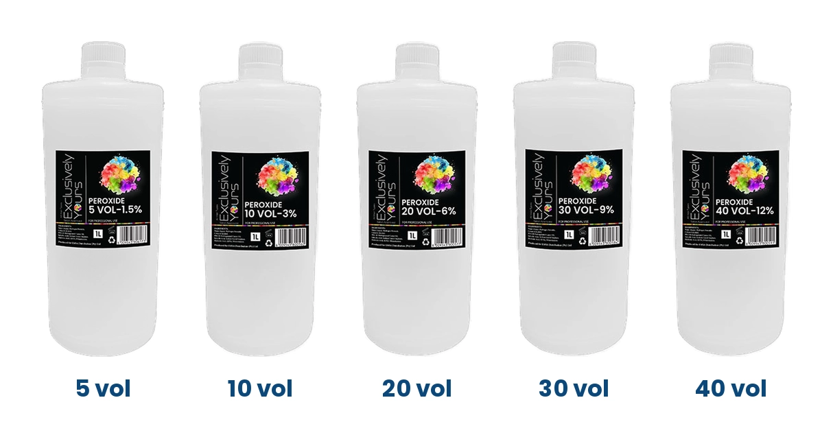Exclusively Yours Peroxide 5, 10, 20, 30 and 40 Vol, 1 litre bottles