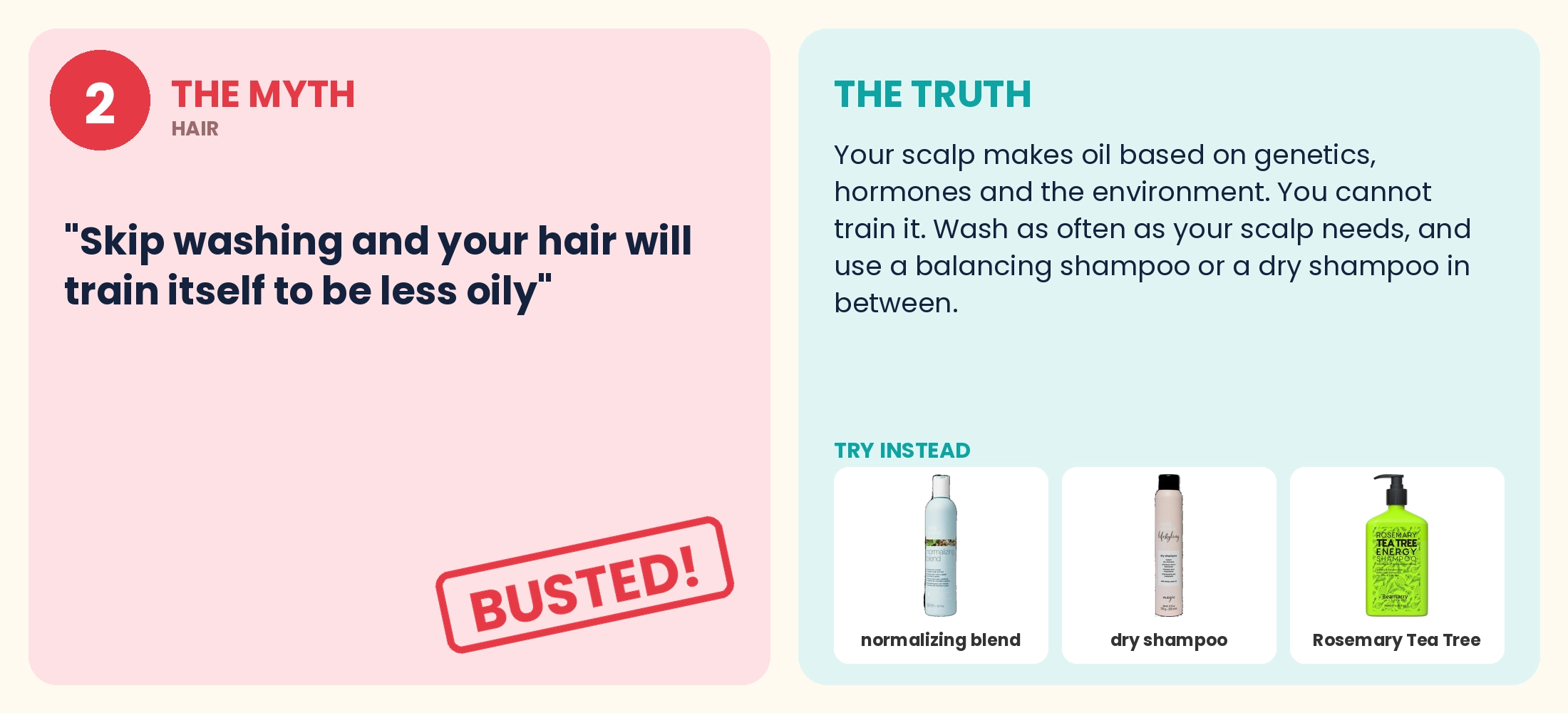Myth 2 busted: Can you train your hair to be less oily?
