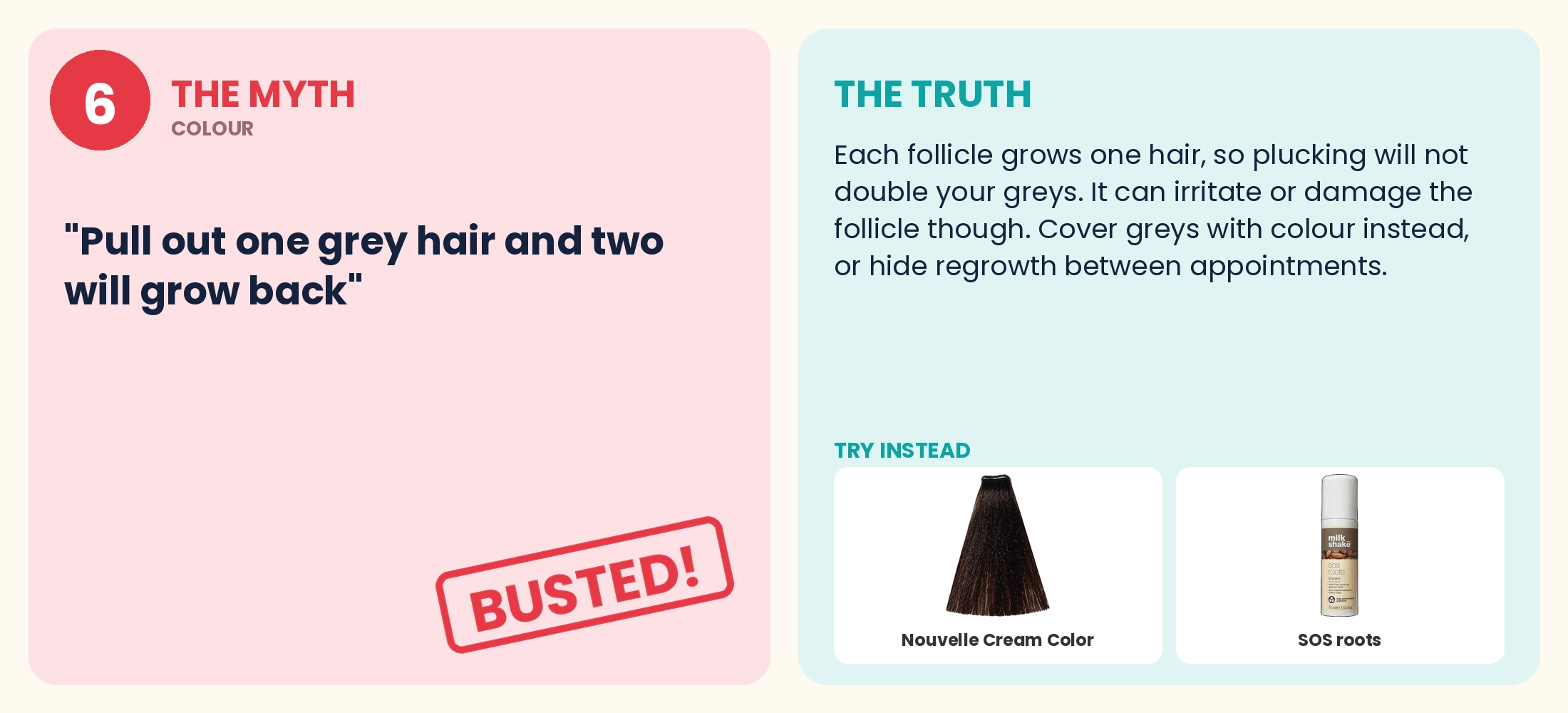 Myth 6 busted: If you pull out one grey hair, will two grow back?