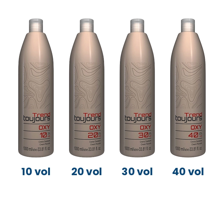 Toujours Oxi Cream Peroxide 10, 20, 30 and 40 Vol, 1 litre bottles