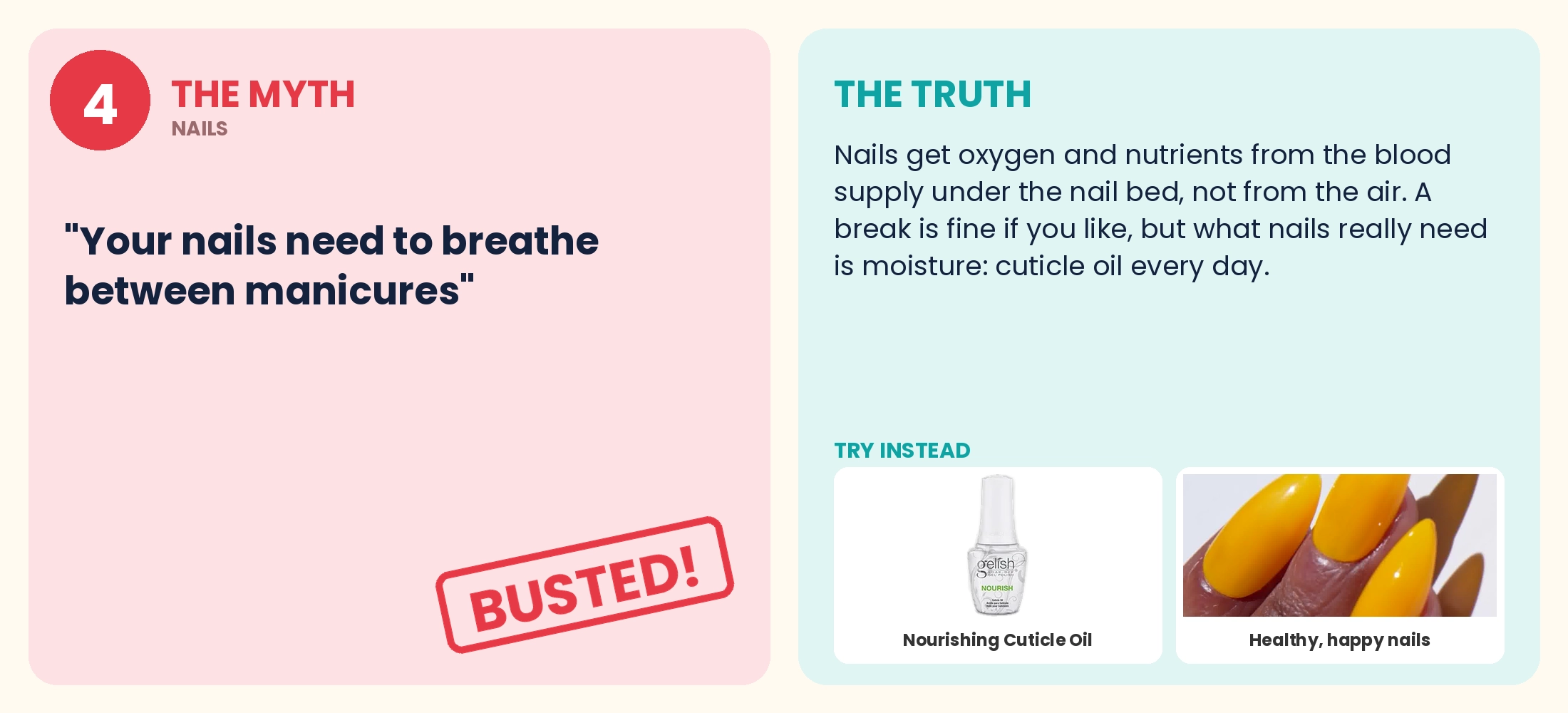 Myth 4 busted: Do your nails need to breathe between manicures?