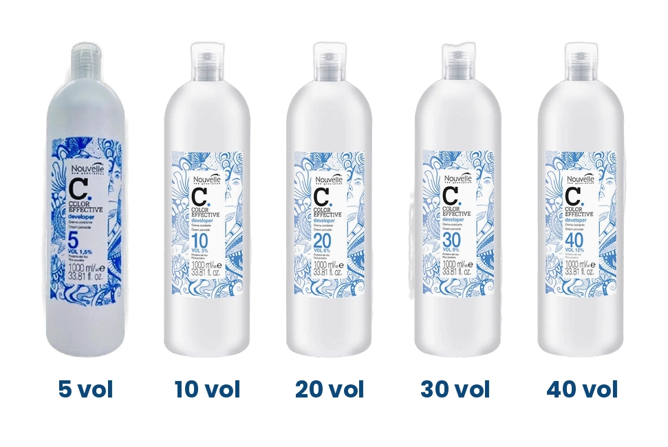 Nouvelle Color Effective Cream Peroxide 5, 10, 20, 30 and 40 Vol, 1 litre bottles