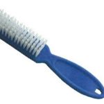 NHNMANPLA005 (Each) - Nail Brush - Large with Bow Tie Handle - White (HS93739)
