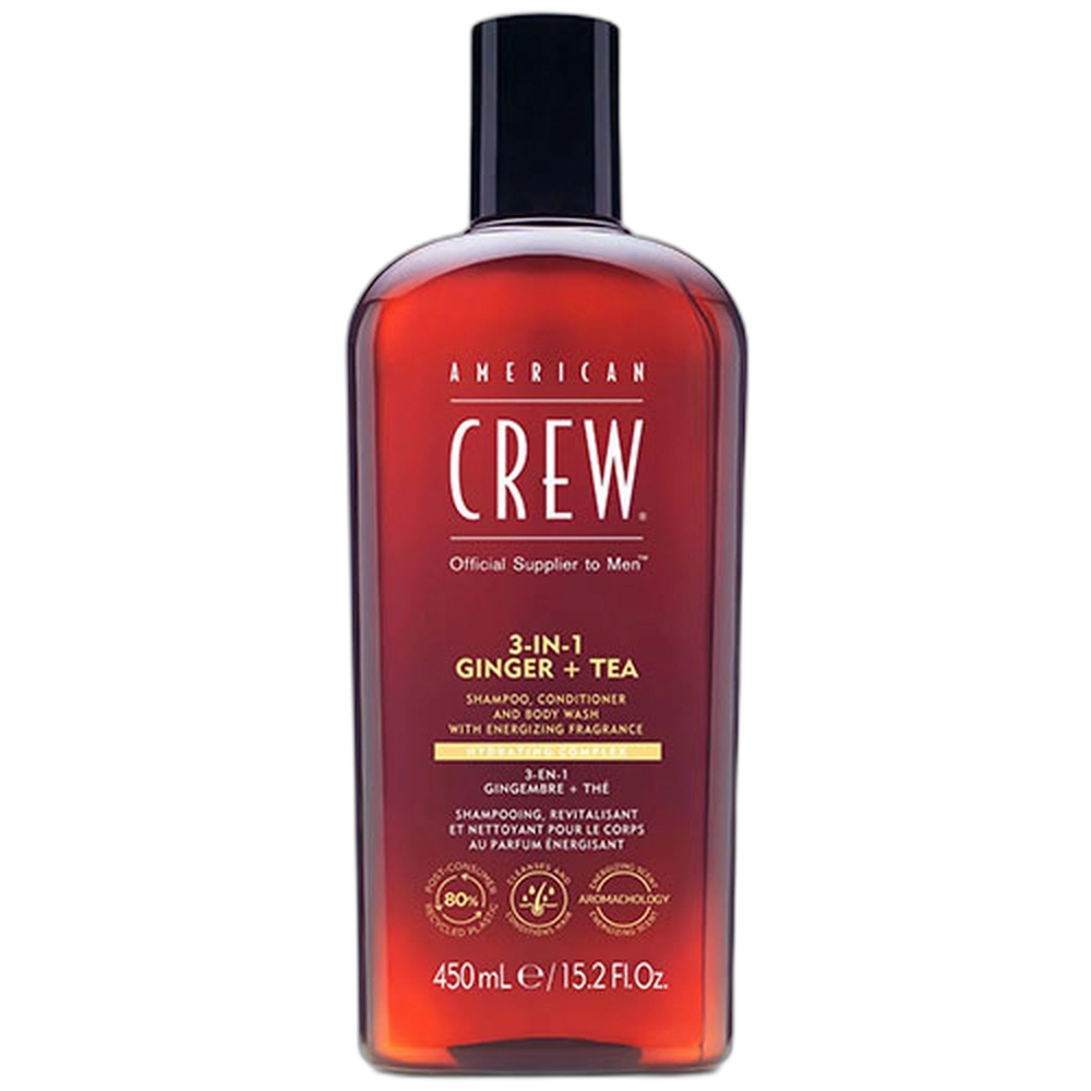 1776429709_HHASHAACW030 American Crew 3 in 1 Energizing Ginger + Tea 450ml - Image 1