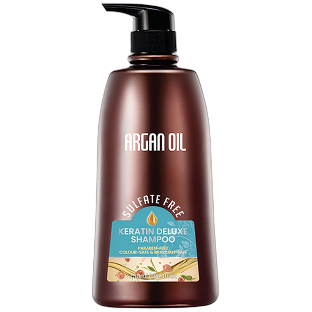 1776429721_HHASHAARG005 Argan Oil Shampoo - Keratin Deluxe Sulfate Free - 750ml - Image 1