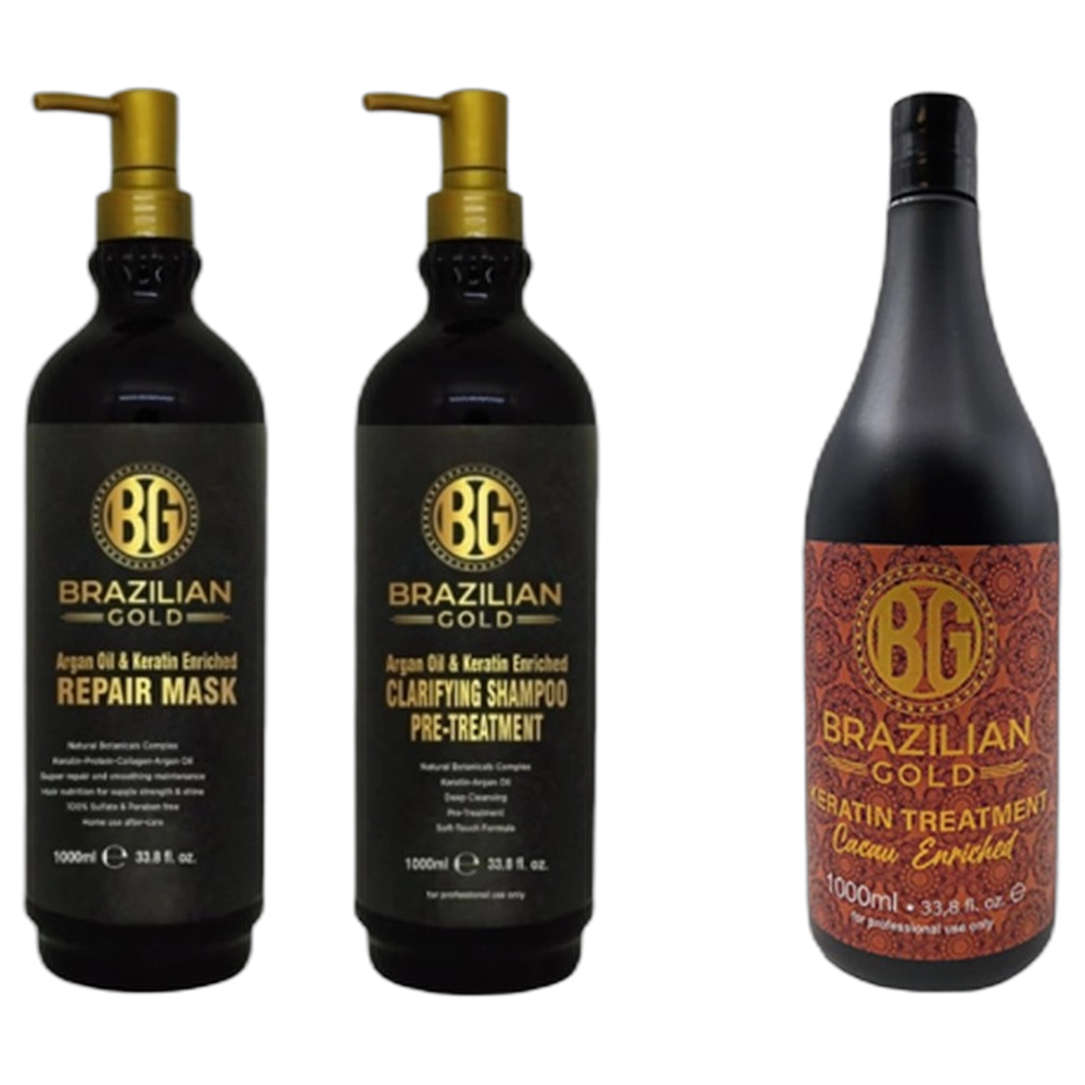 1776438489_NBEBKIKIT076 Brazilian Gold Cacau Keratin Treatment Kit 1L - Image 1