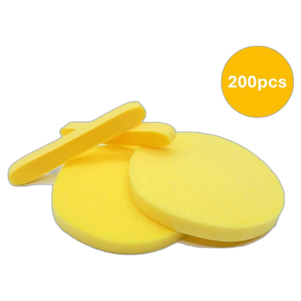 1776438730_NBESPGUNB020 Facial Sponges-Pack 200 (100 Pairs)-Expands when Wet-Yellow - Image 1