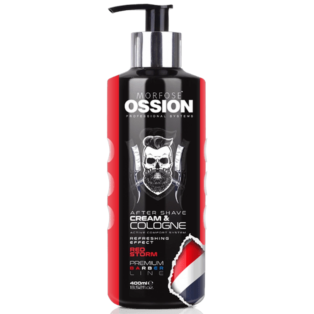1776439799_NFBSKIMOR006 OSSION Premium Barber Aftershave Cream Cologne Red 400ml - Image 1
