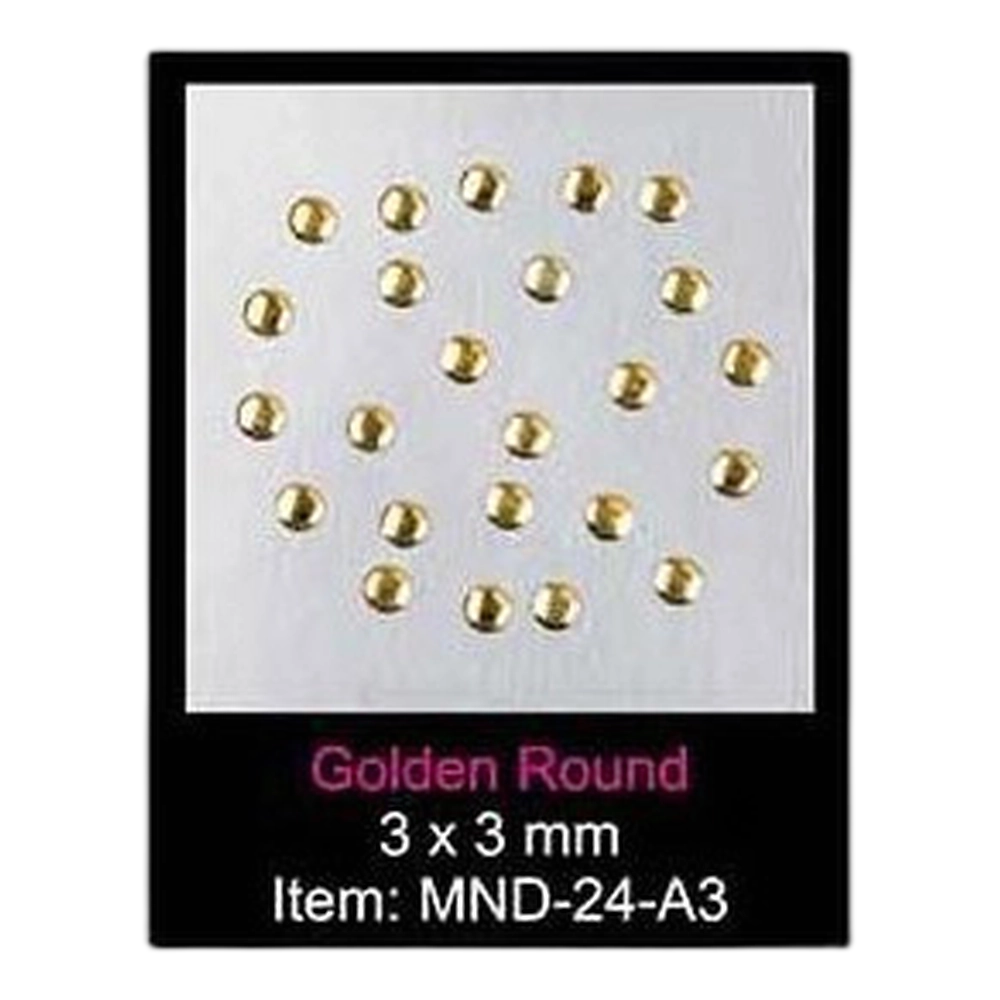 1776440980_NHNNARSIN014 Sina Metal Studs Golden Round - Image 1