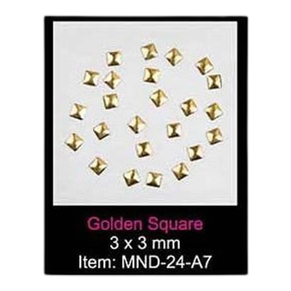 1776440986_NHNNARSIN018 Sina Metal Studs Golden Square - Image 1