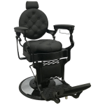 FFFCHAUNBL48 (Each) - CALICO JACK Barber Chair - Black Frame (Black Leather)