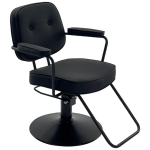 HAWK Styling Chair - Black with Footrest