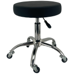 FFFTROUNBL56 (Each) - YOLO Stool - (Chrome & Black )