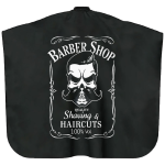 HCOCACUNBL38 (Each) - Cutting Cape Barber - Barber Shop with Skull (CP53912)