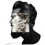 HHECAPUNB002 (Each) - Cutting Cape Barber - Sculpture Face (CP53916)