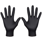 Nitrile Gloves - Black - (Medium) 100's
