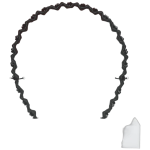 invisibobble - Hair Halo - Dark Sparkle