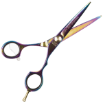 Wahl Styla Hair Scissor w/ f/rest & oil - Blue Titanium 5"