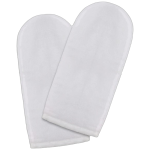 Towelling Mittens for Paraffin Treatment - White