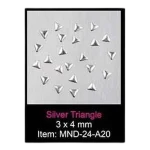 NHNNARSIN021 (Each) - Sina Metal Studs Silver Triangle