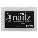 Nailz Nail Tips - Soft Gel Tips - Almond Short 360pc