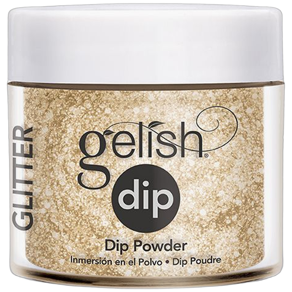 NHNACRGEL114 ***Dip Glitter & Gold 23g - Gelish - Image 1
