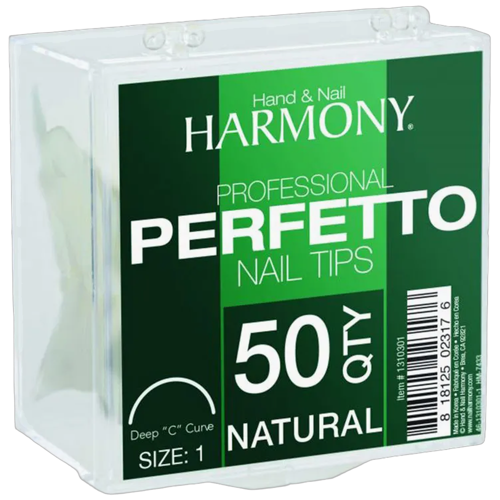 NHNNTIGEL020 ***Perfetto Tips Natural Size 4 50pk - Gelish - Image 1
