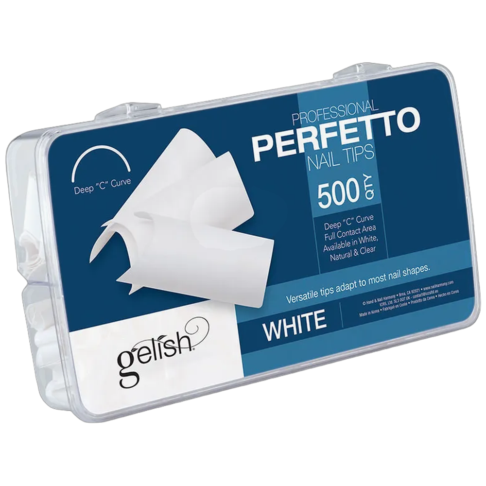 NHNNTIGEL026 ***Perfetto Tips White 500pk - Gelish - Image 1
