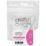 NHNNTIGEL097 (Each) - Soft Gel Tips - Short Round 8 50pk Refill - Gelish