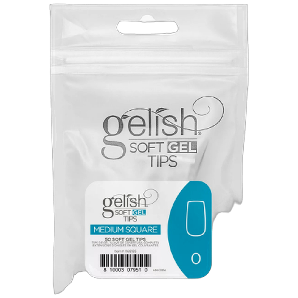 NHNNTIGEL099 Soft Gel Tips - Square Medium 0 50pk Refill - Gelish - Image 1
